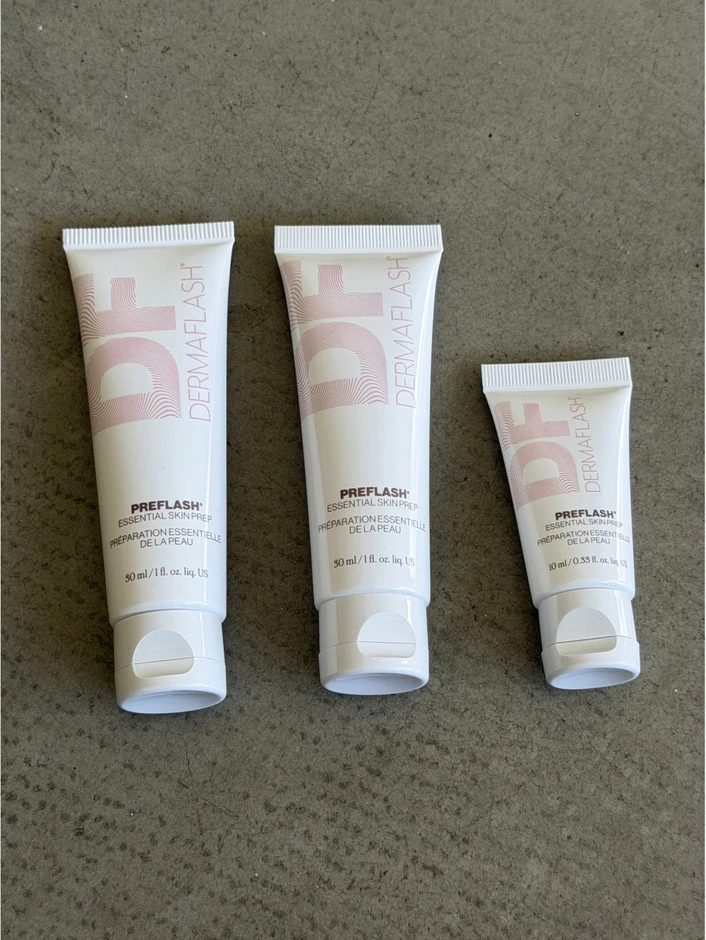 Dermaflash / Preflash Essential Skin Prep Mini Set / 3 Pc